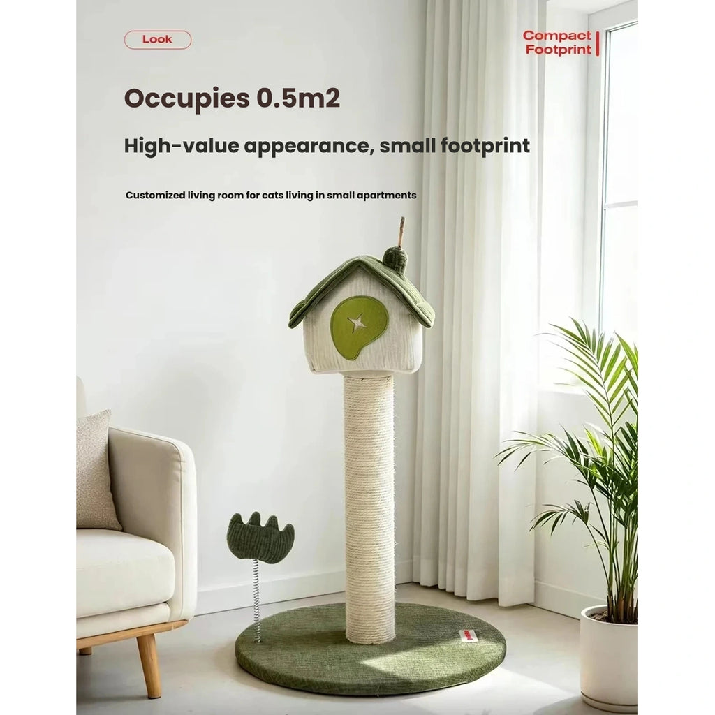 Petstar cat tree shown in a living room corner