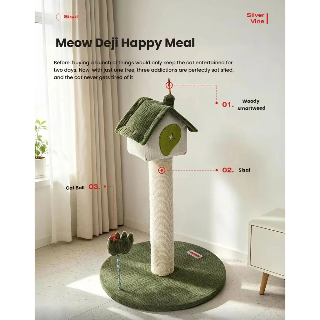 Feature overview of the compact Petstar cat tree