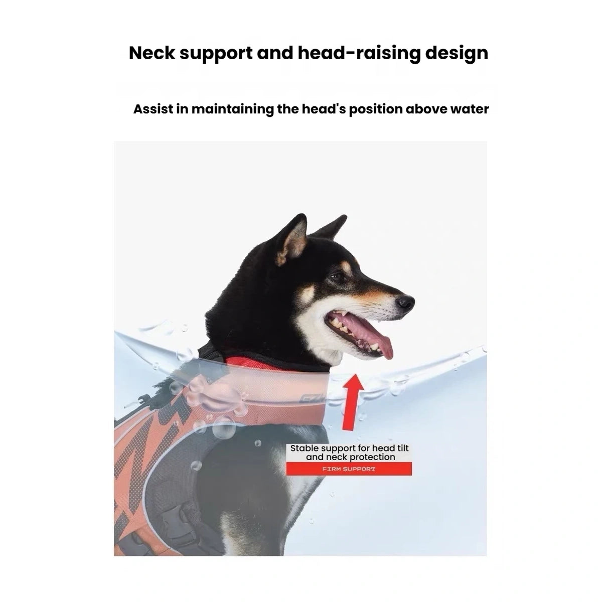 EzyDog DFD X2 Boost neck support and streamlined fit details