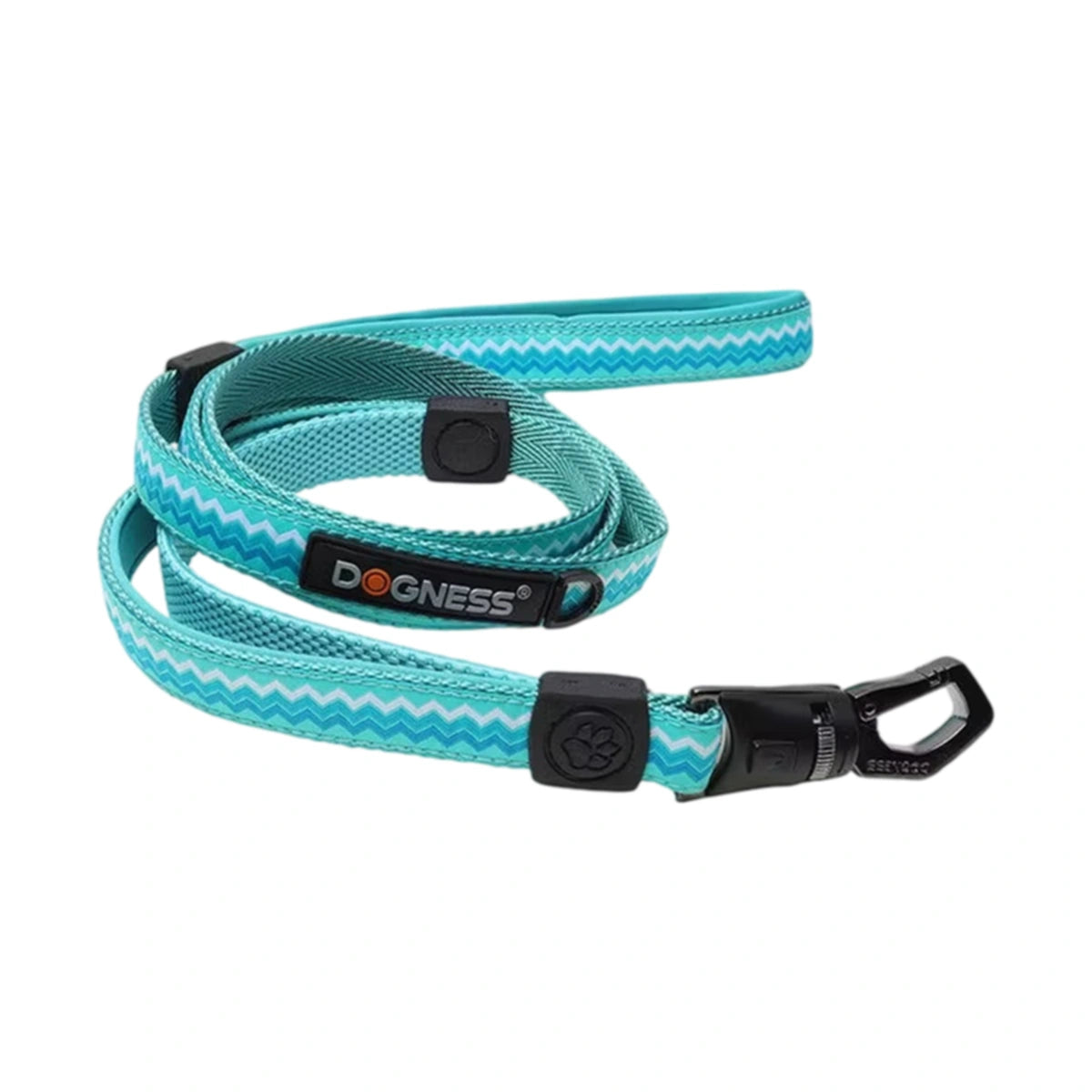 Green DOGNESS quick-release dog leash