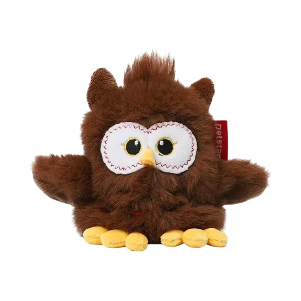 Brown Petstar electronic owl cat toy