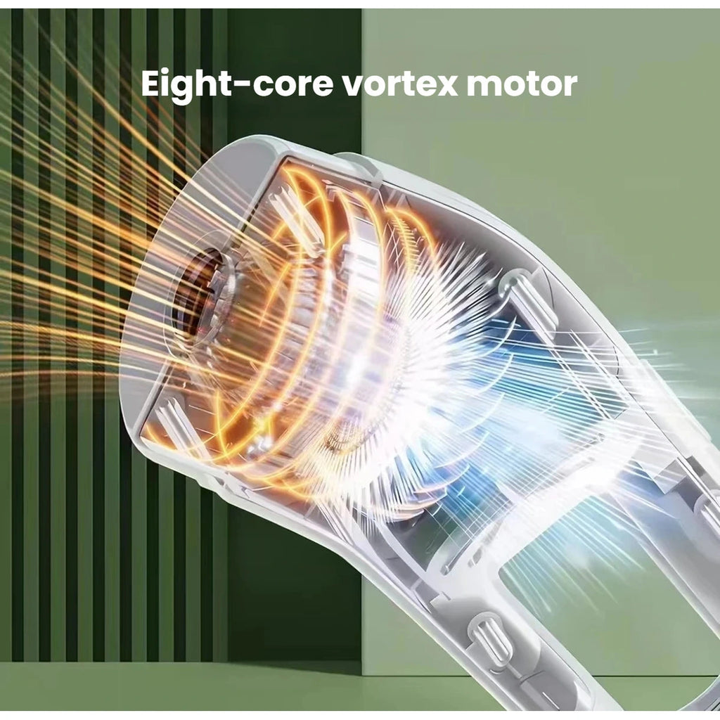 Motor airflow graphic inside the handheld pet hair vacuum